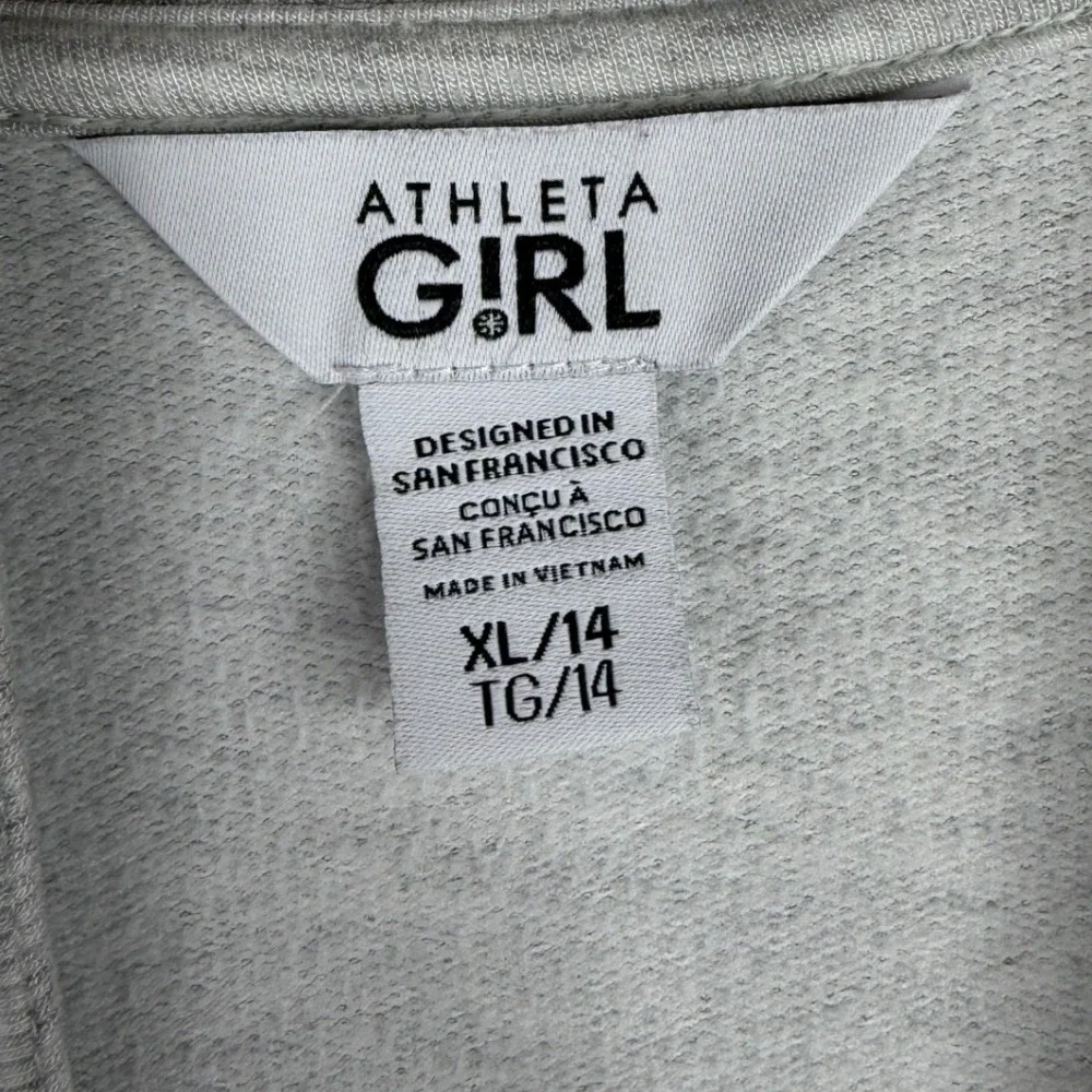 Athleta Girl Open Cardigan‎ size XL/14 Light Gray